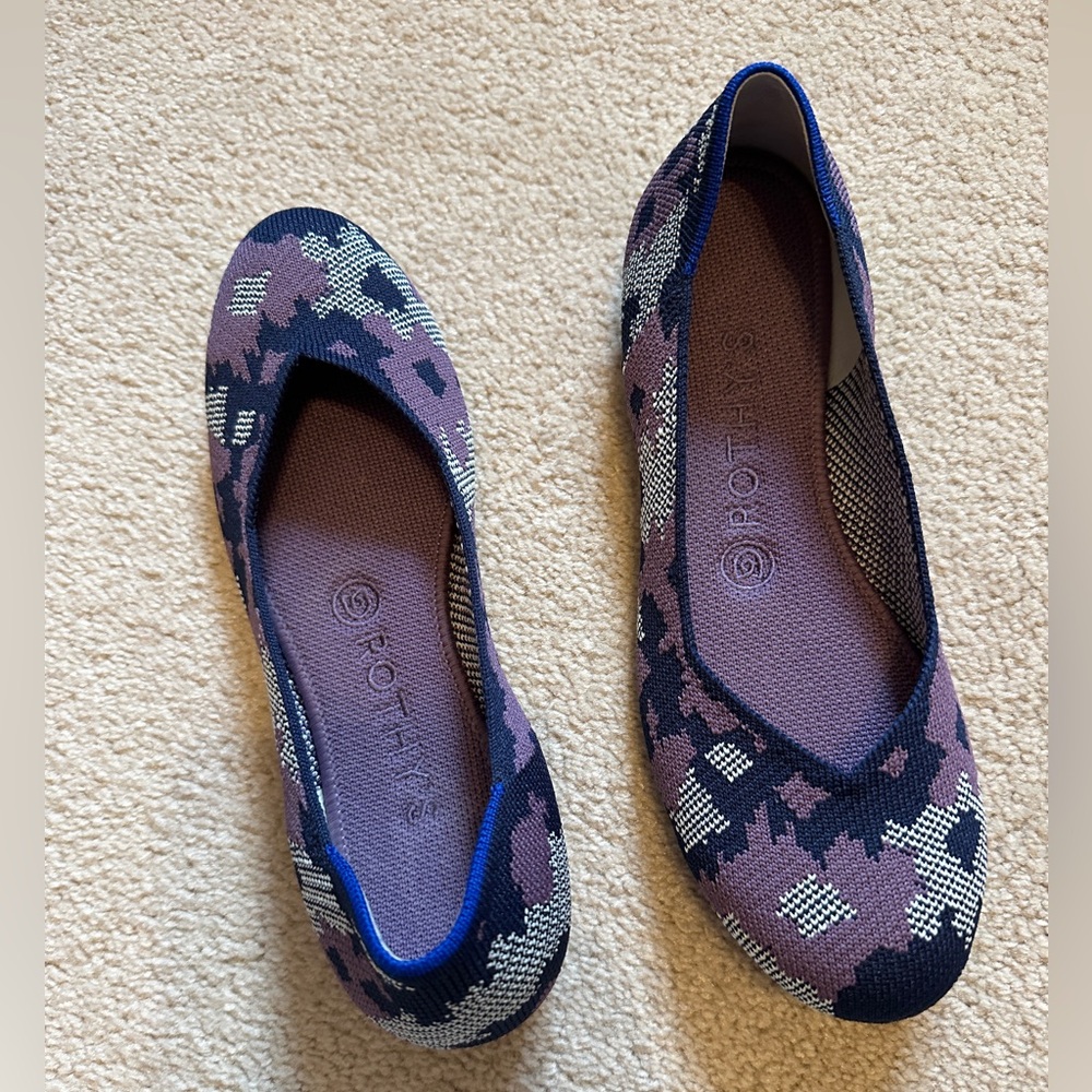 Rothy’s The Flat - Violet Botanicamo (7.5) NEVER WORN
